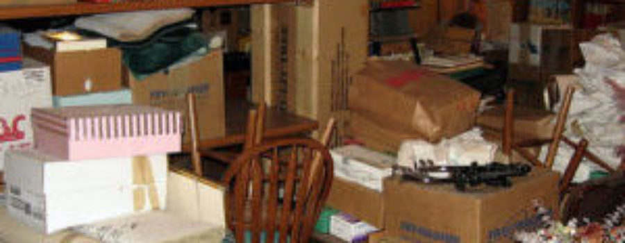 cluttered basement image
