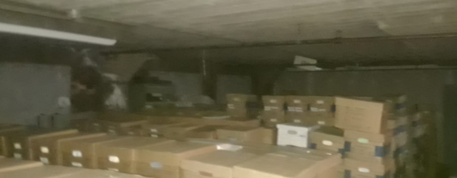 storage unit full of boxes